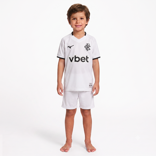 Kit Infantil Botafogo Away 26/27 Mizuno - Branca