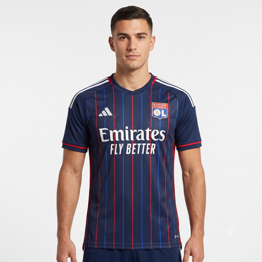 Lyon Away 25/26 Jogador Adidas - Azul