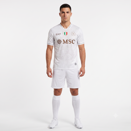 Napoli Away 25/26 Jogador EA7 - Bege