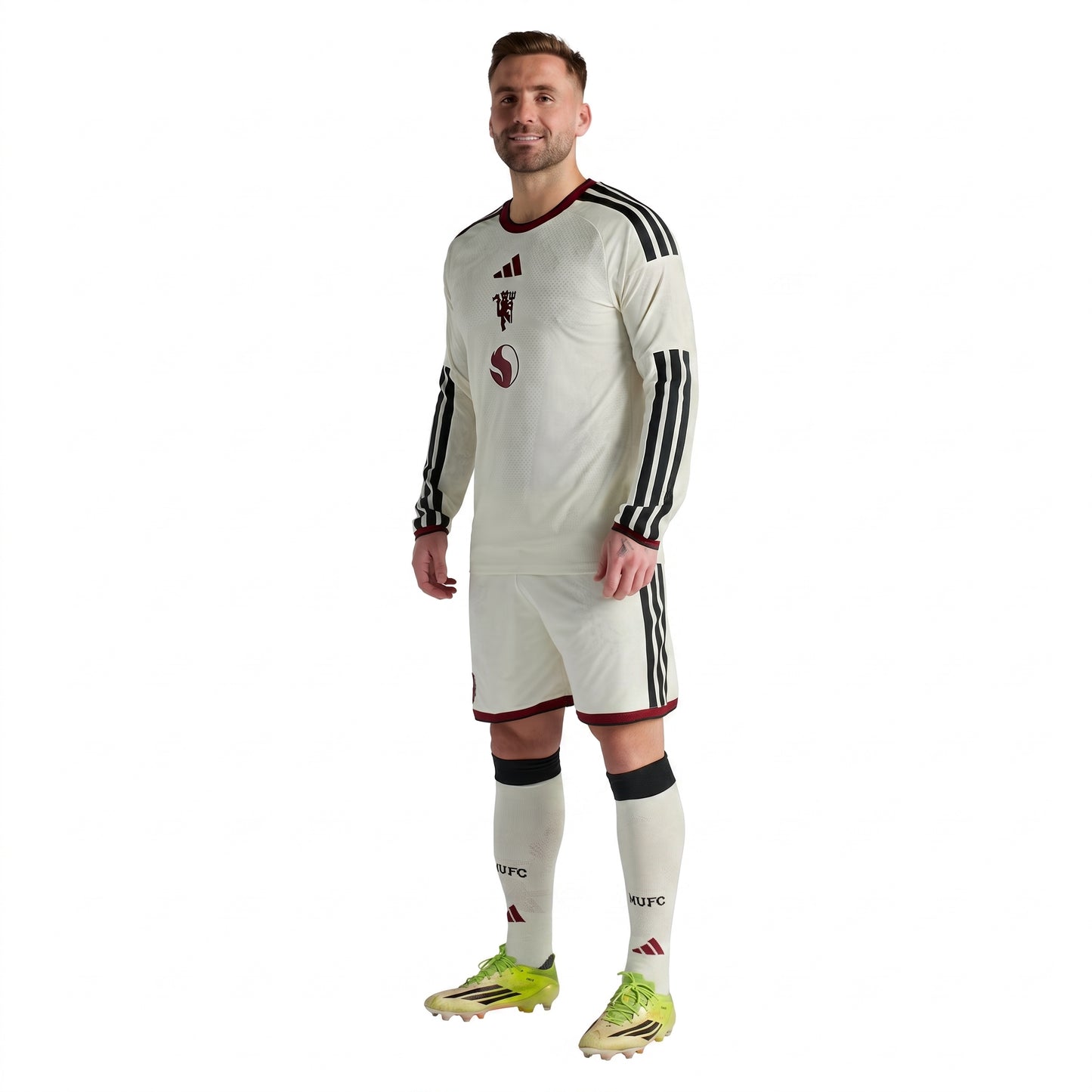 Manchester United Third Manga Longa 26/27 Jogador Adidas - Branca