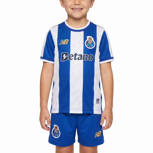 Kit Infantil Porto Home 25/26  - Azul e Branco