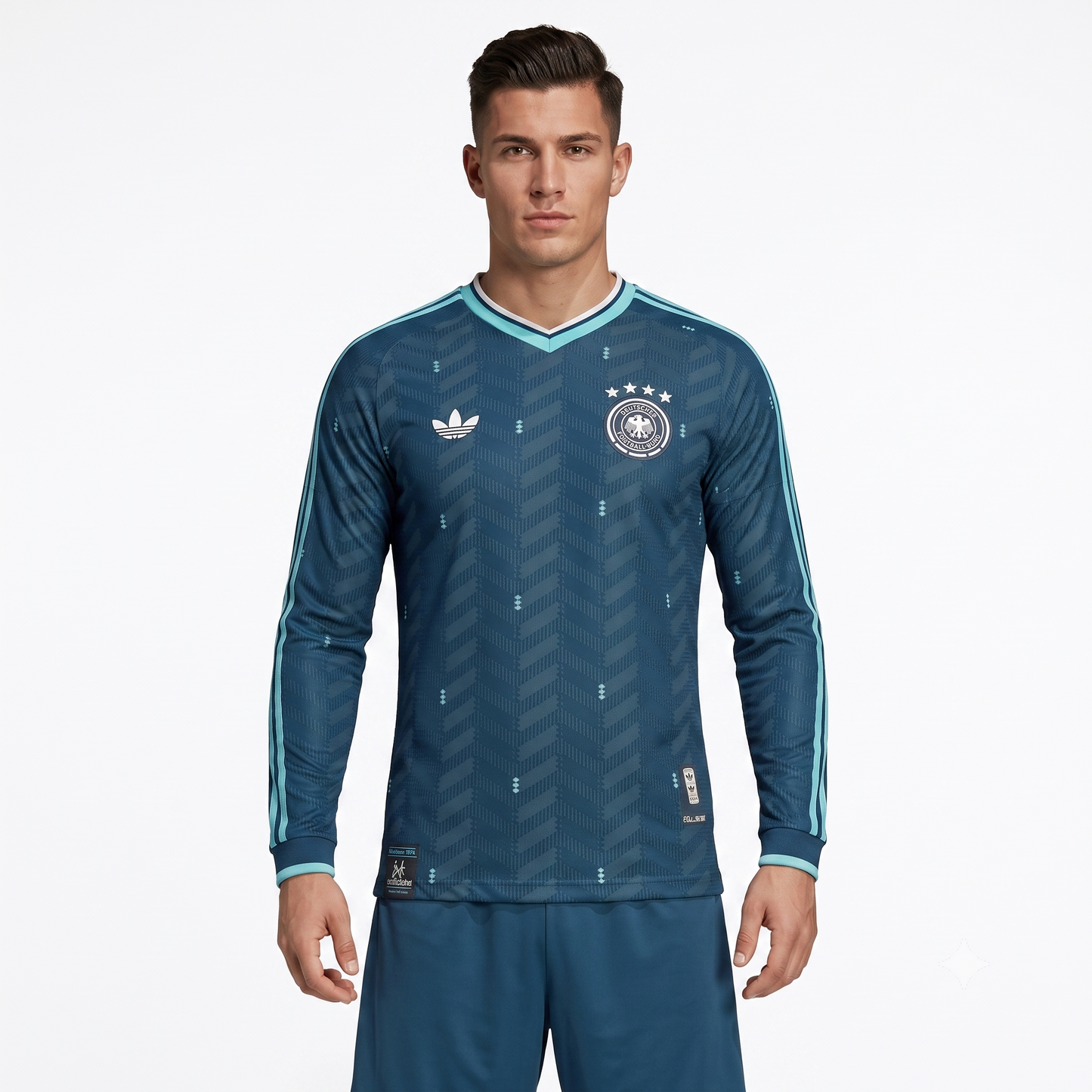 Alemanha Away Manga Longa 26/27 Jogador Masculino Adidas - Verde