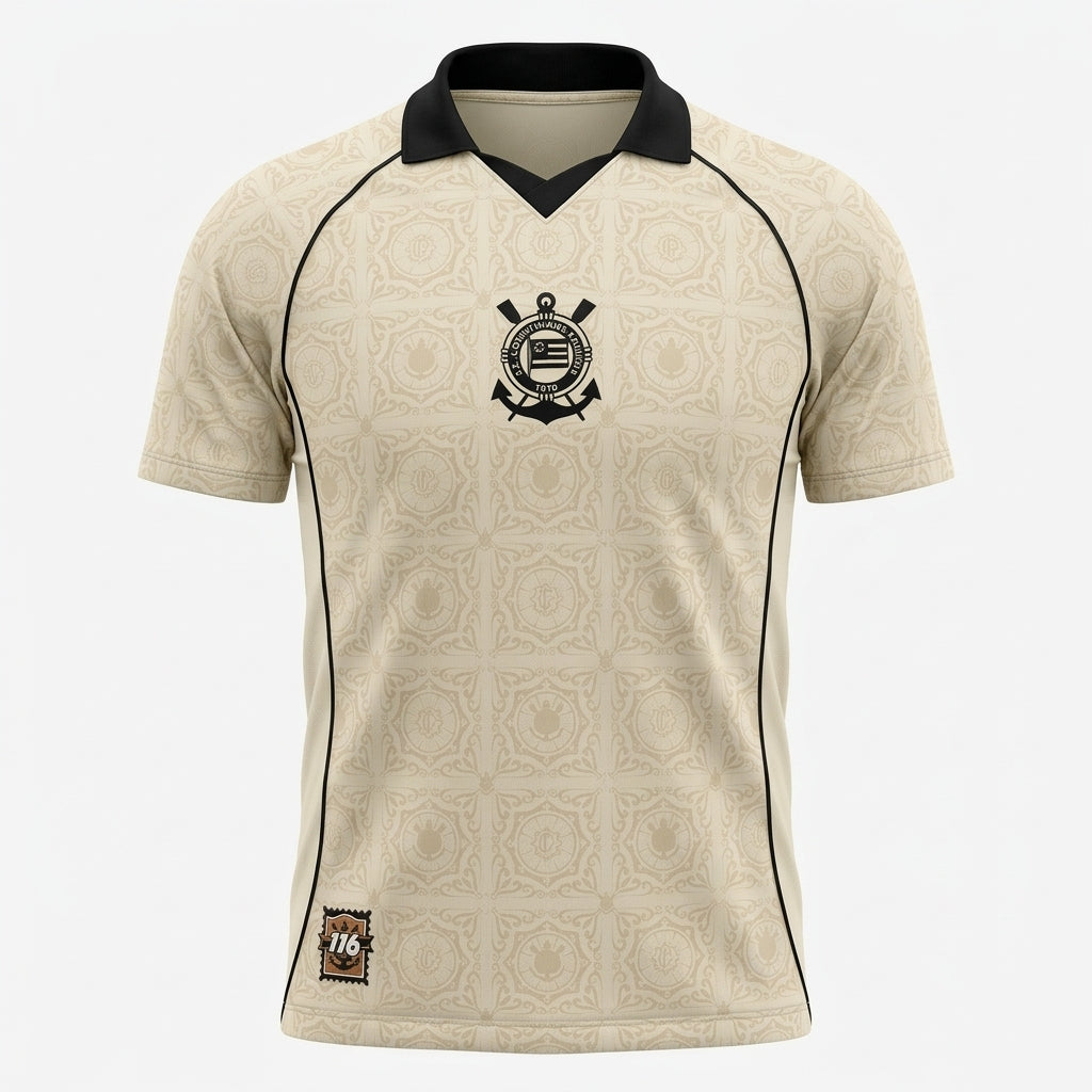 Corinthians Polo 116 Anos 26/27 Torcedor Nike  - Bege