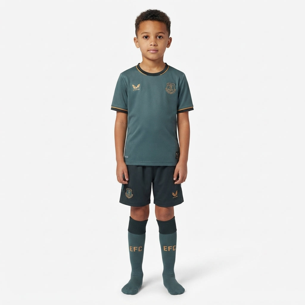 Kit Infantil Everton Third 26/27 Castore - Verde