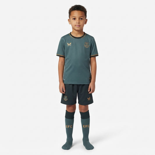Kit Infantil Everton Third 26/27 Castore - Verde