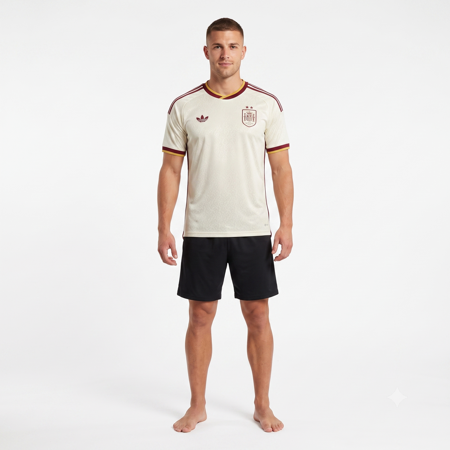 Espanha Away Duas Estrelas 26/27 Masculino Adidas Jogador - Branca