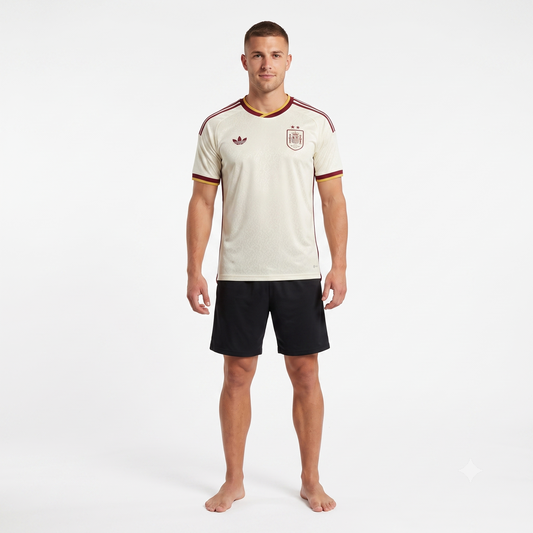 Espanha Away Duas Estrelas 26/27 Masculino Adidas Jogador - Branca