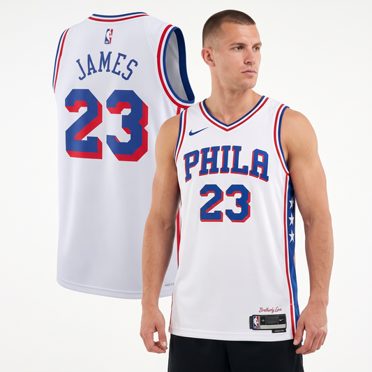 Regata Philadelphia 76ers Masculina - Branca