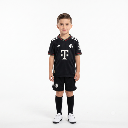 Kit Infantil Bayern de Munique Third 25/26 - Preto