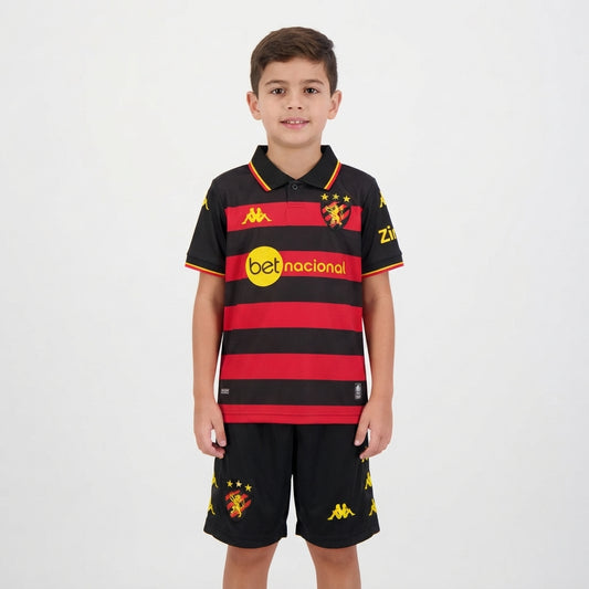 Kit Infantil Sport Home 26/27 - Vermelho e Preto