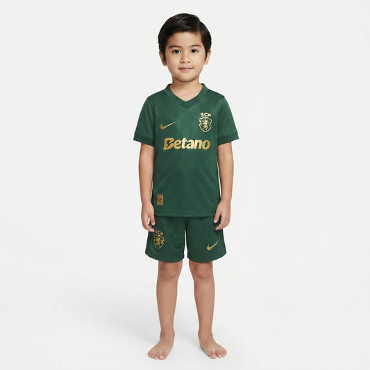 Kit Infantil Sporting Third 26/27 - Verde