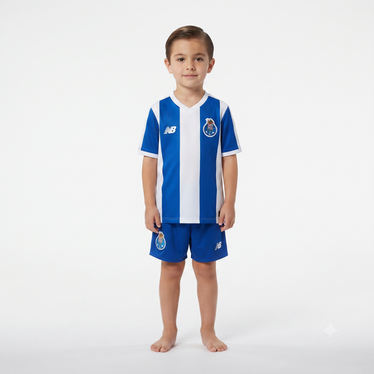 Kit Infantil Porto Home 26/27  - Azul e Branca