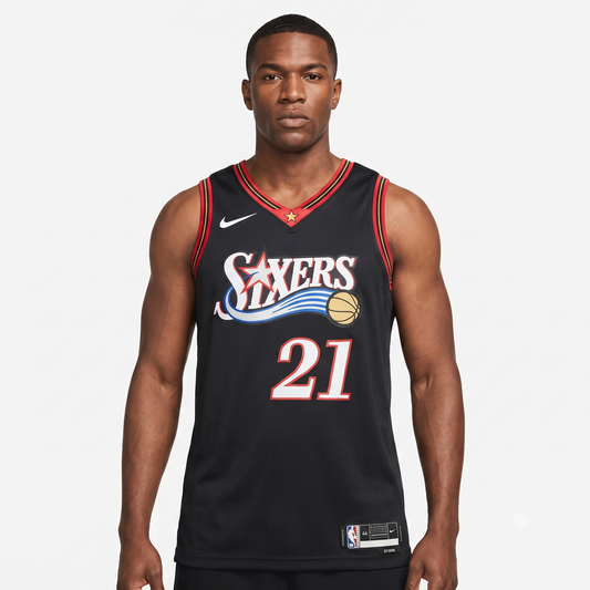 Regata Philadelphia 76ers Masculina - Preta