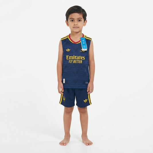 Kit Infantil Regata Arsenal Away 26/27 - Azul