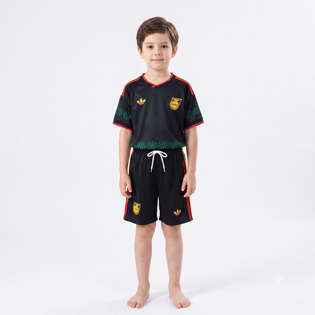 Kit Infantil Jamaica Away 26/27 - Preta