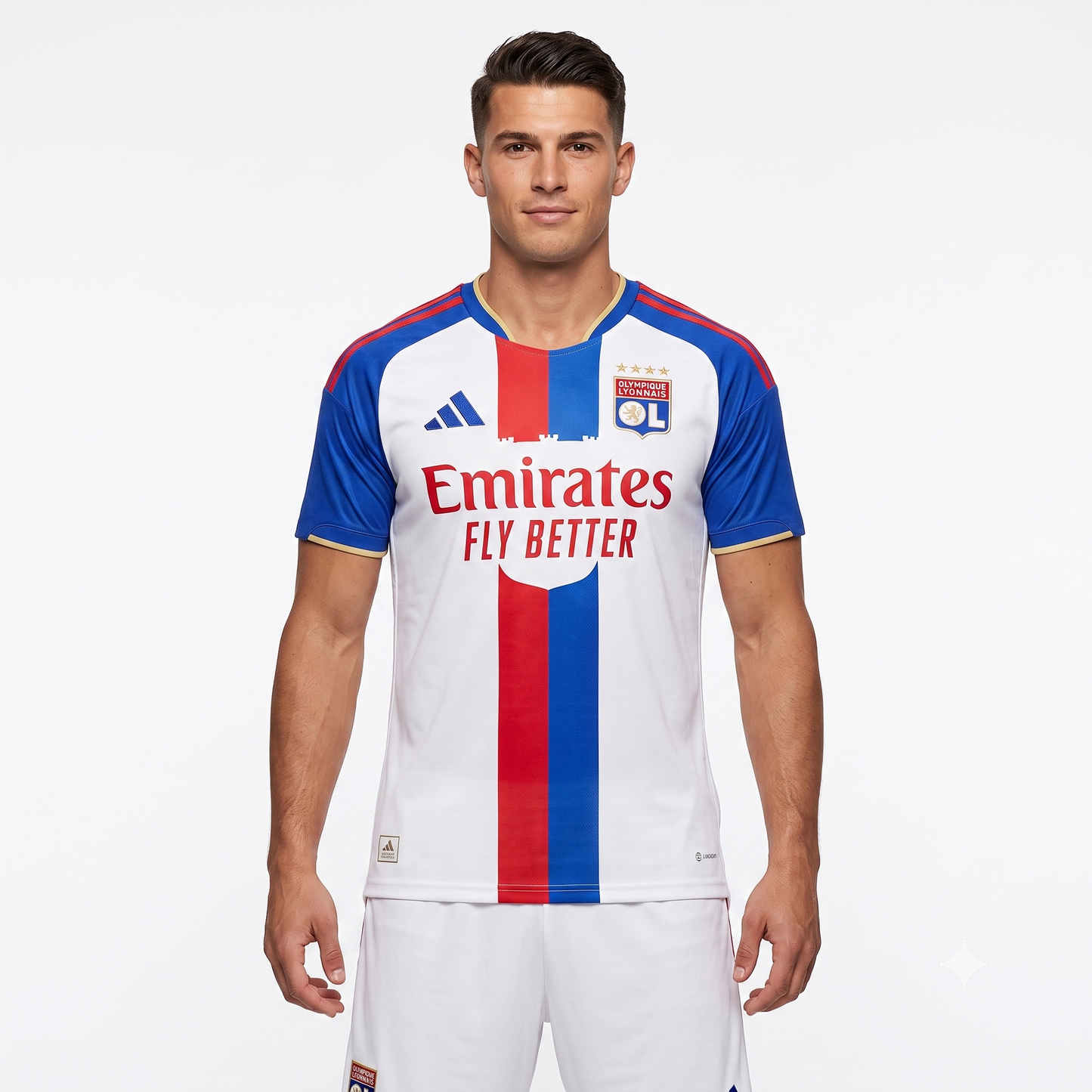 Lyon Home 26/27 Jogador Adidas - Branco