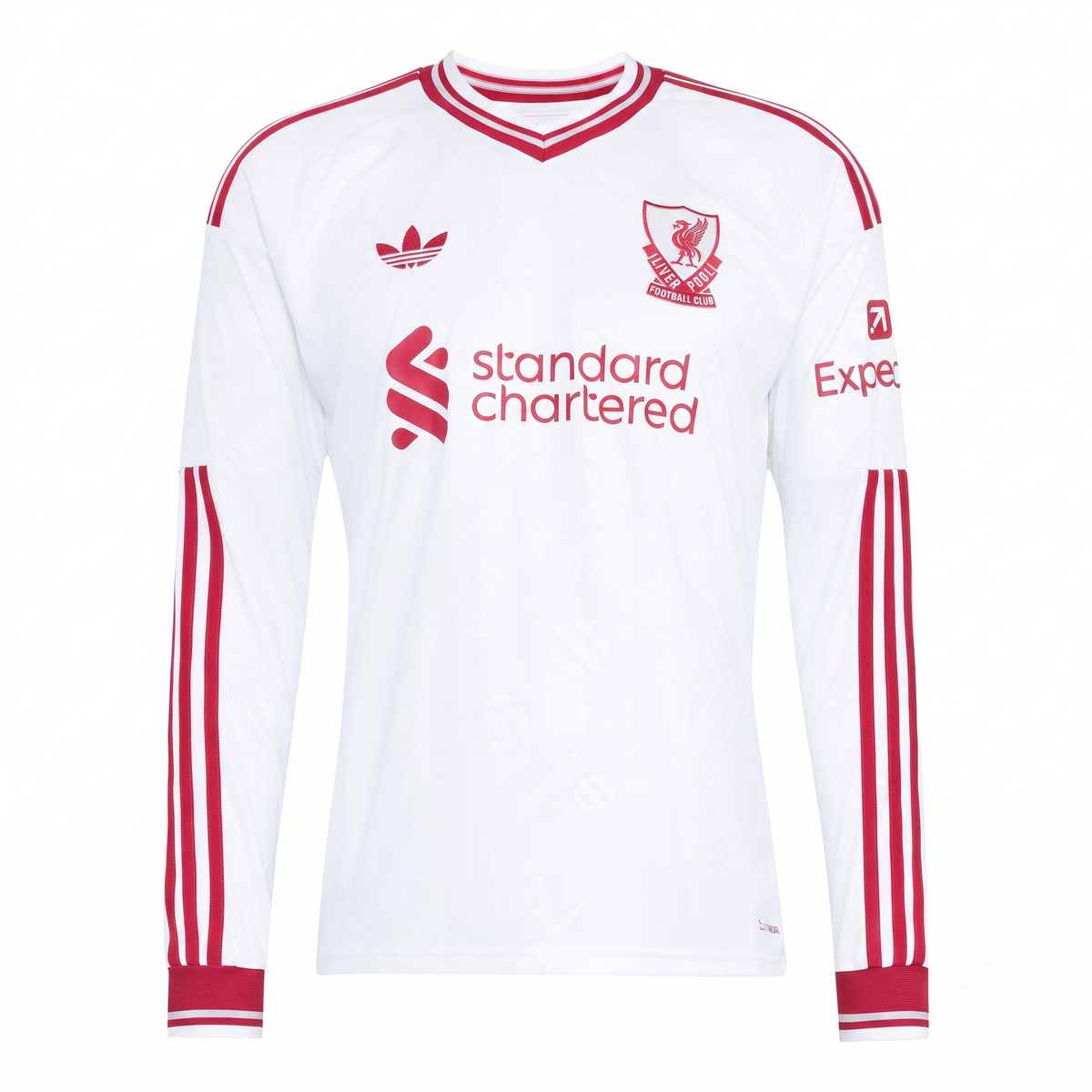 Liverpool Away 26/27 Manga Longa Adidas - Branca
