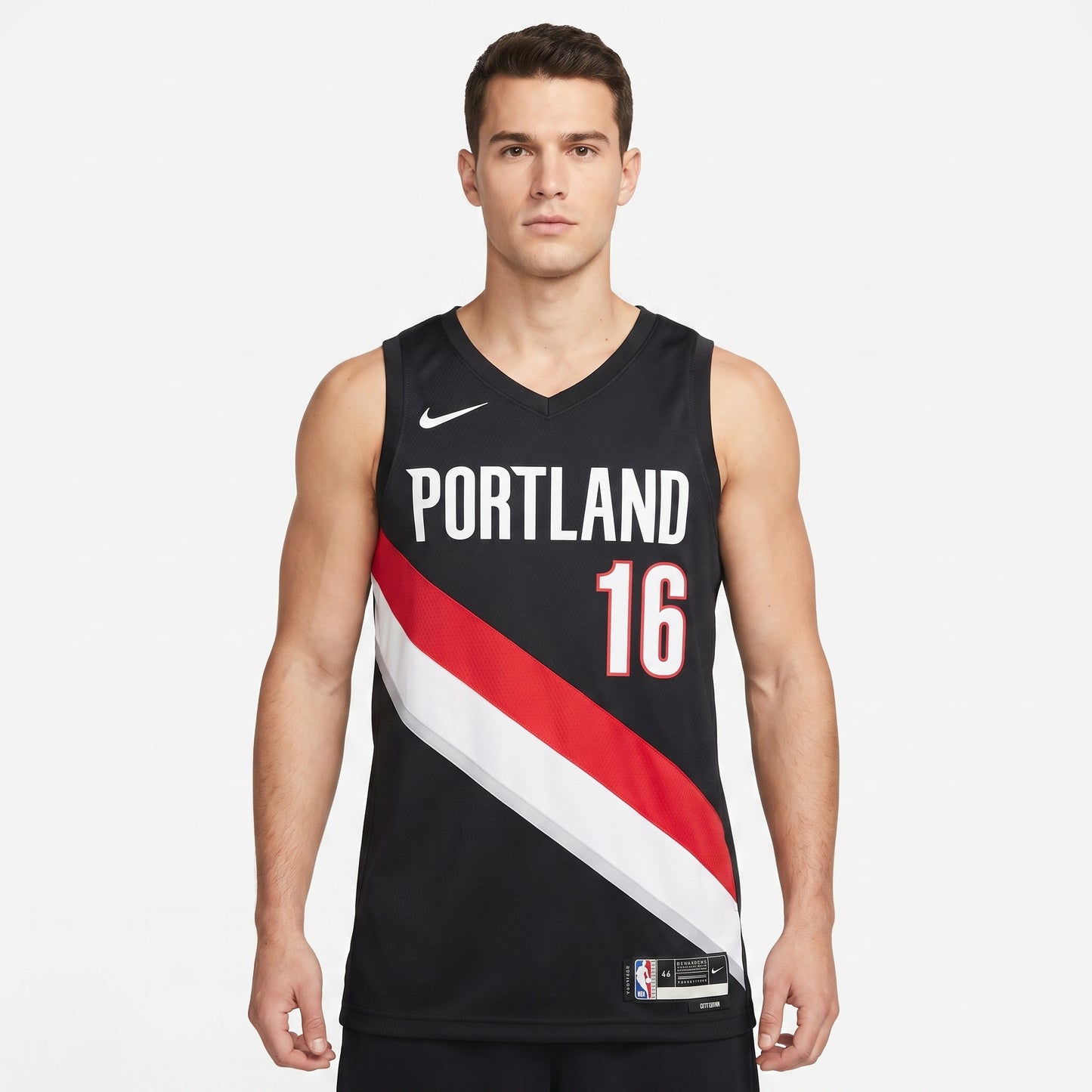 Regata Portland Trail Blazers Masculina - Preto