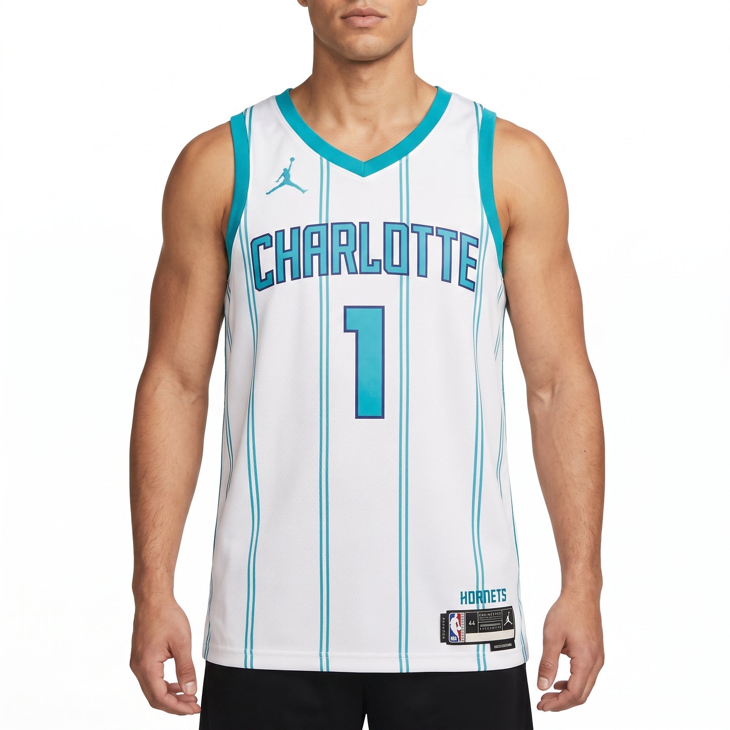 Regata Charlotte Hornets Masculina - Branca