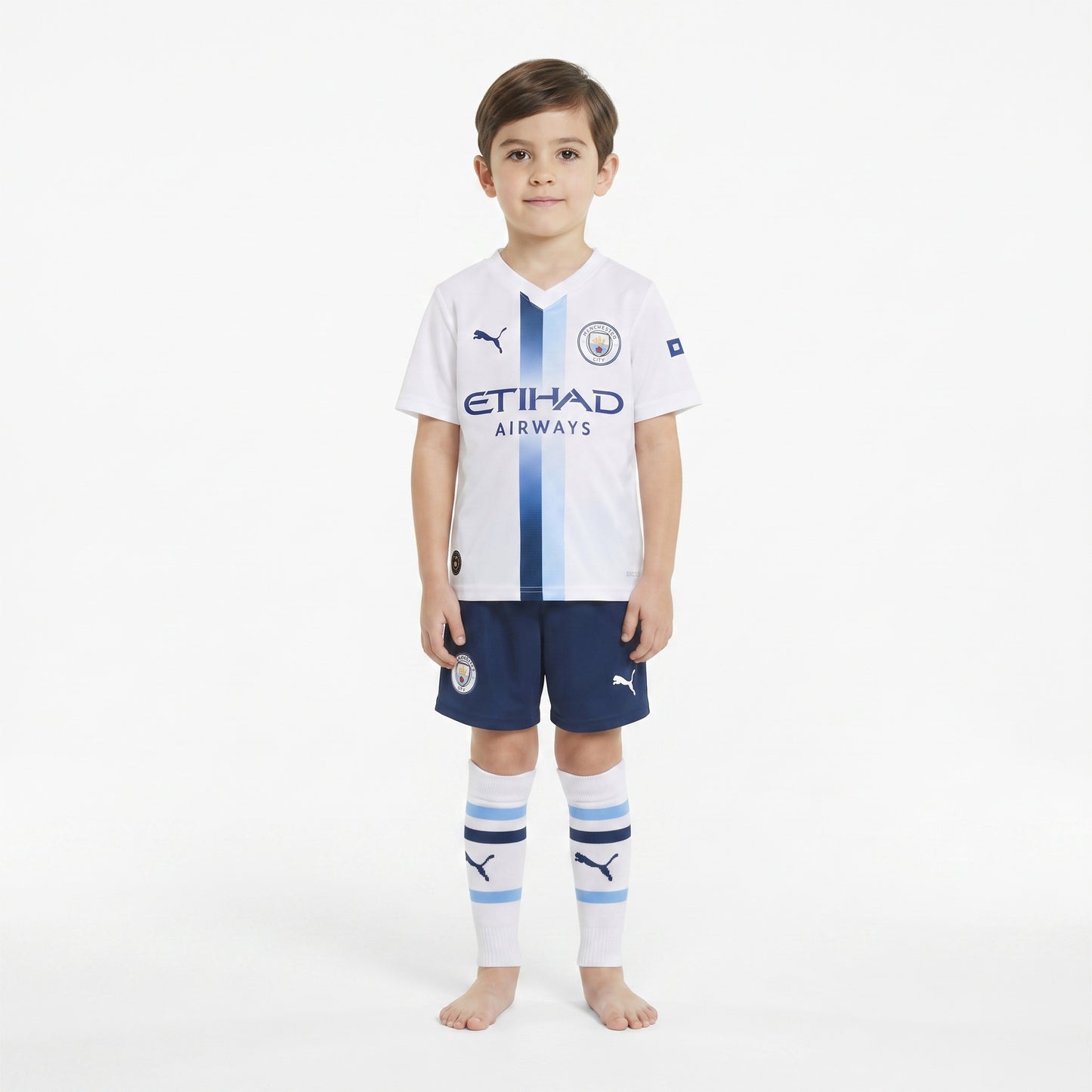 Kit Infantil Manchester City Third 26/27 - Branca