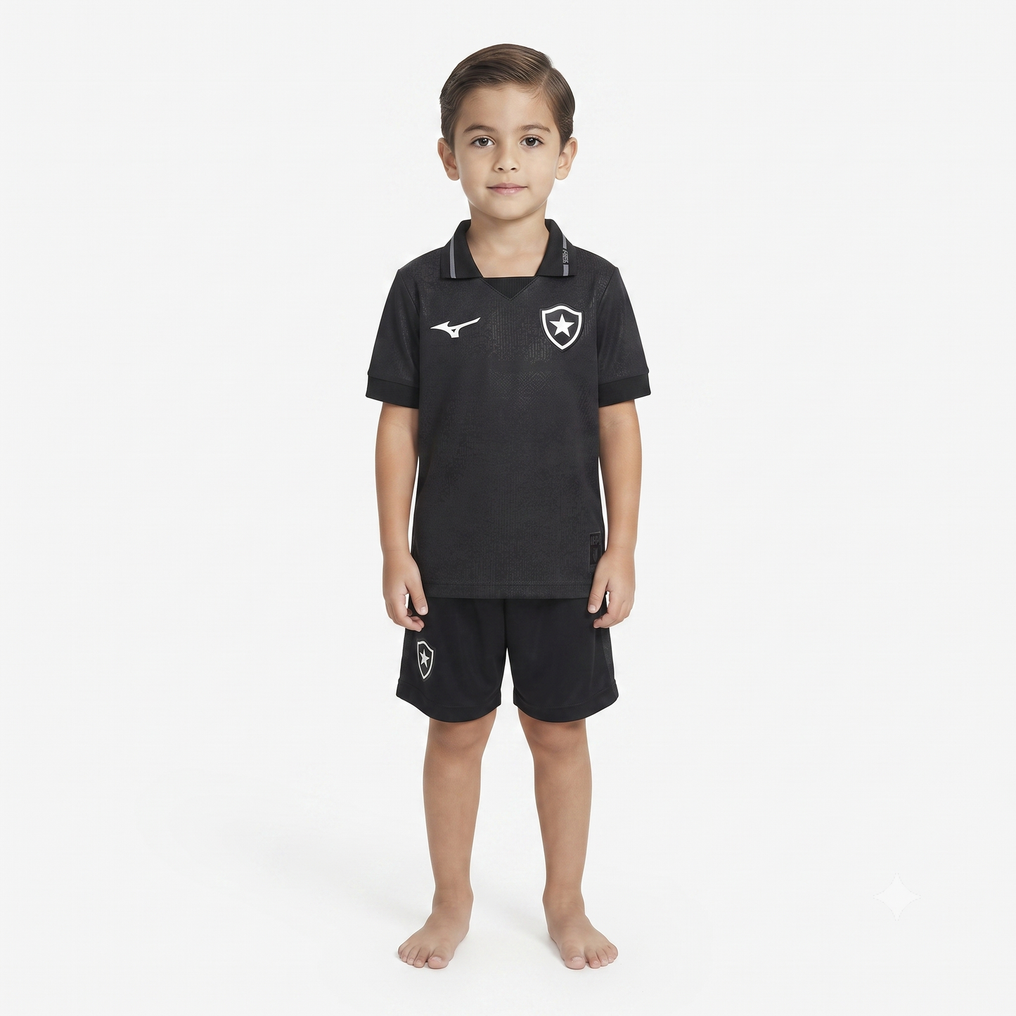 Kit Infantil Botafogo Away 26/27 Mizuno - Preta