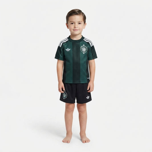 Kit Infantil Celtic Away 26/27 - Verde e Preto