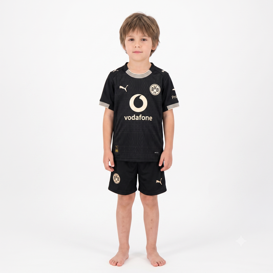 Kit Infantil Borussia Dortmund Edição Especial 26/27 - Preta