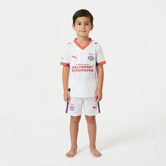 Kit Infantil PSV Away 26/27  - Branco