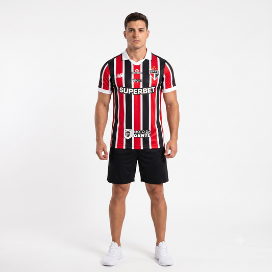 São Paulo Away 26/27 Jogador Com Patrocinadores NB - Tricolor