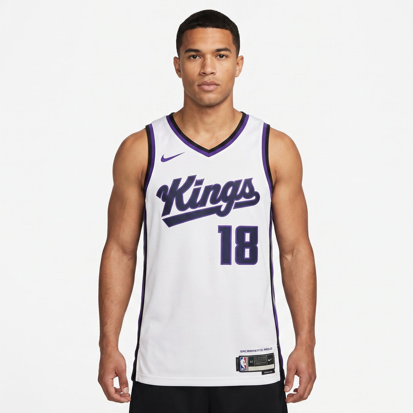 Regata Sacramento Kings Masculina - Branca