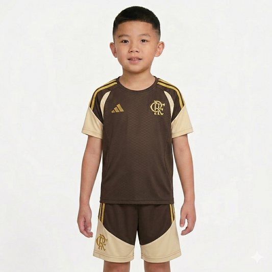 Kit Infantil Flamengo Treino 26/27 - Bege