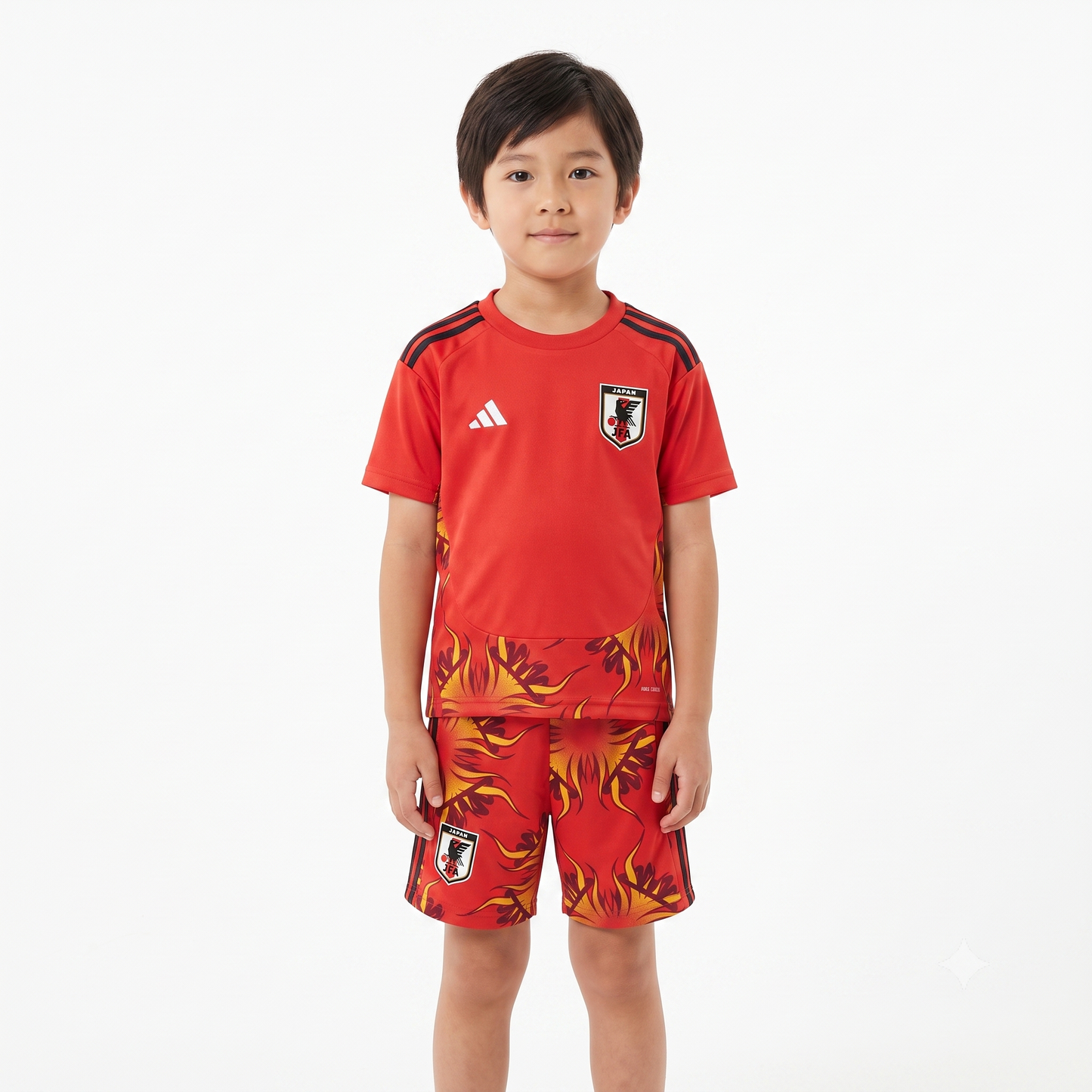 Kit Infantil Japão Goleiro  26/27 - Vermelho