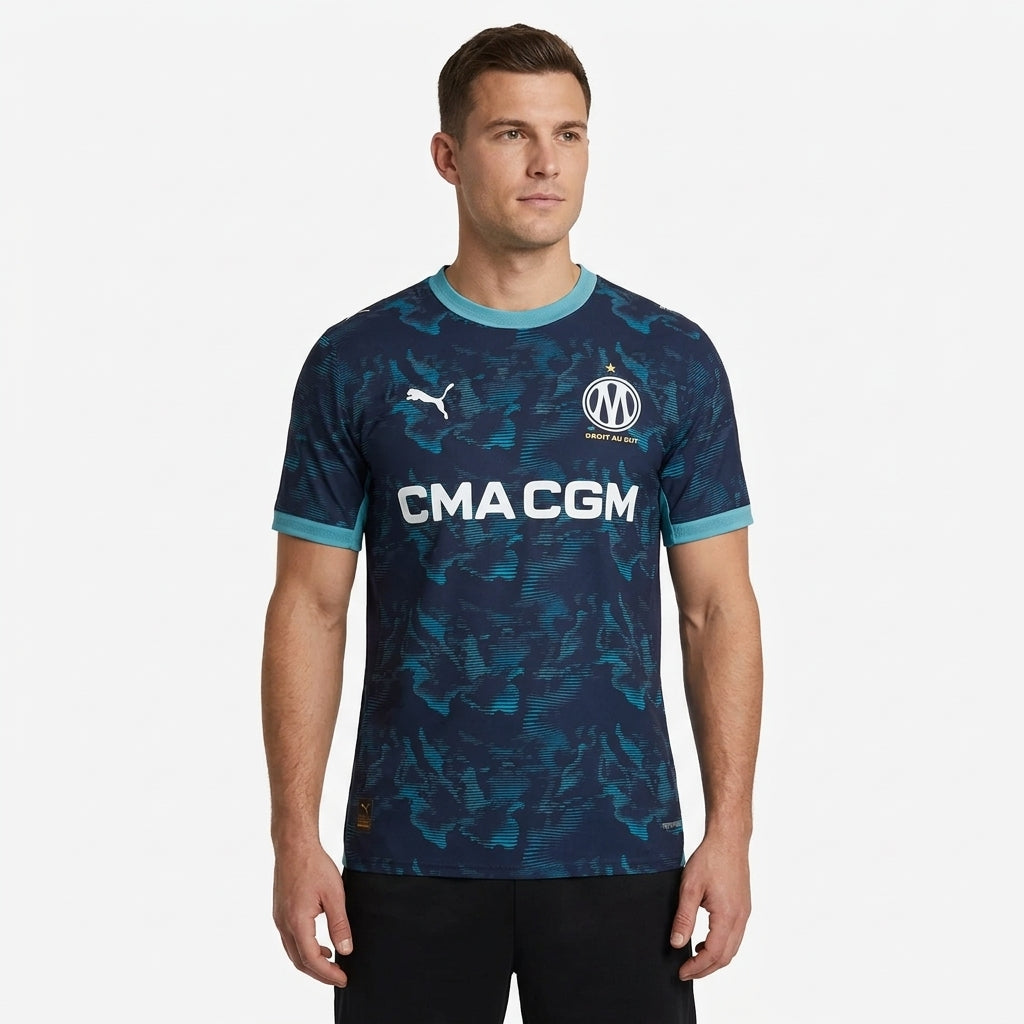 Olympique de Marseille Away 26/27 Jogador Puma - Azul