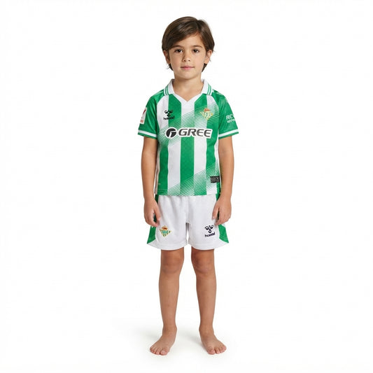 Kit Infantil Real Betis Home 26/27  - Branca e Verde