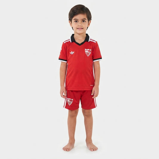 Kit Infantil Sevilla Away 26/27 - Vermelha