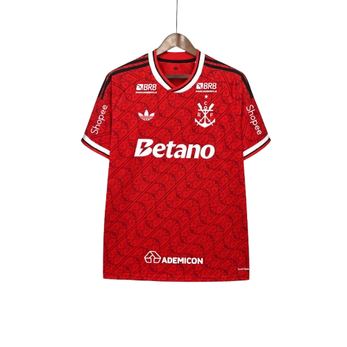 Flamengo Third 26/27 Torcedor Com Patrocínios Adidas Masculino - Vermelho