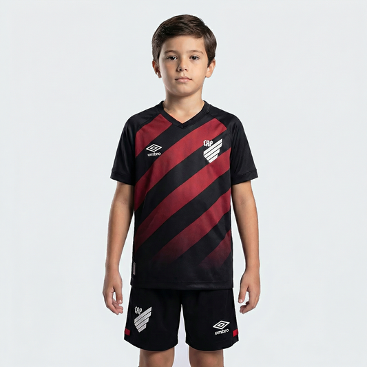 Kit Infantil Athletico Paranaense Home 26/27 - Vermelho