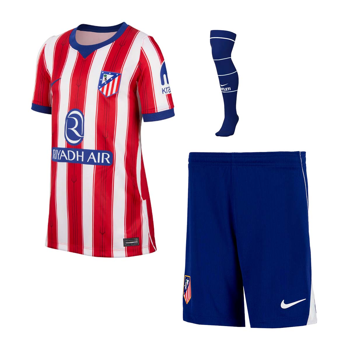 Kit Infantil Atlético de Madrid Home 26/27 - Vermelha e Branca