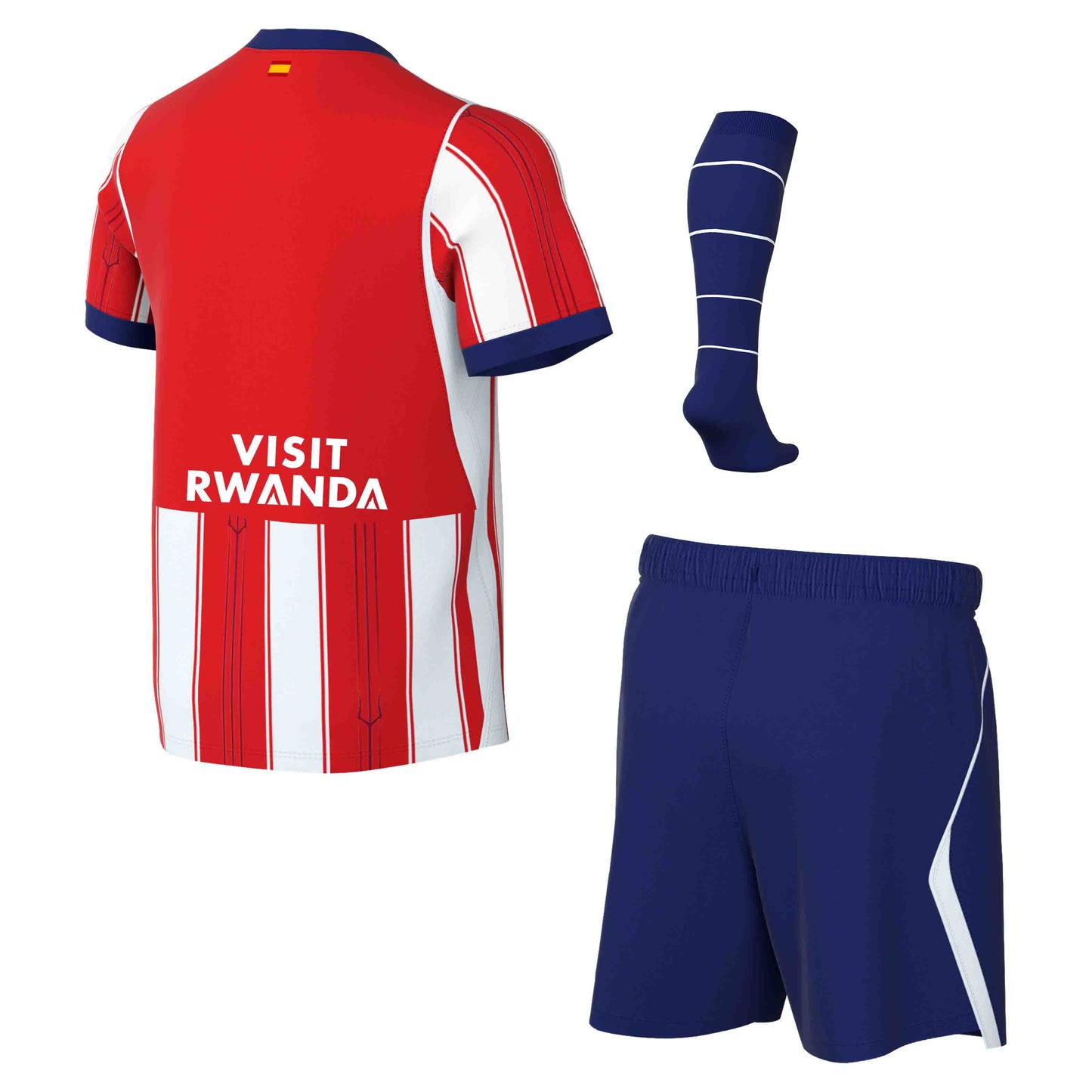 Kit Infantil Atlético de Madrid Home 26/27 - Vermelha e Branca