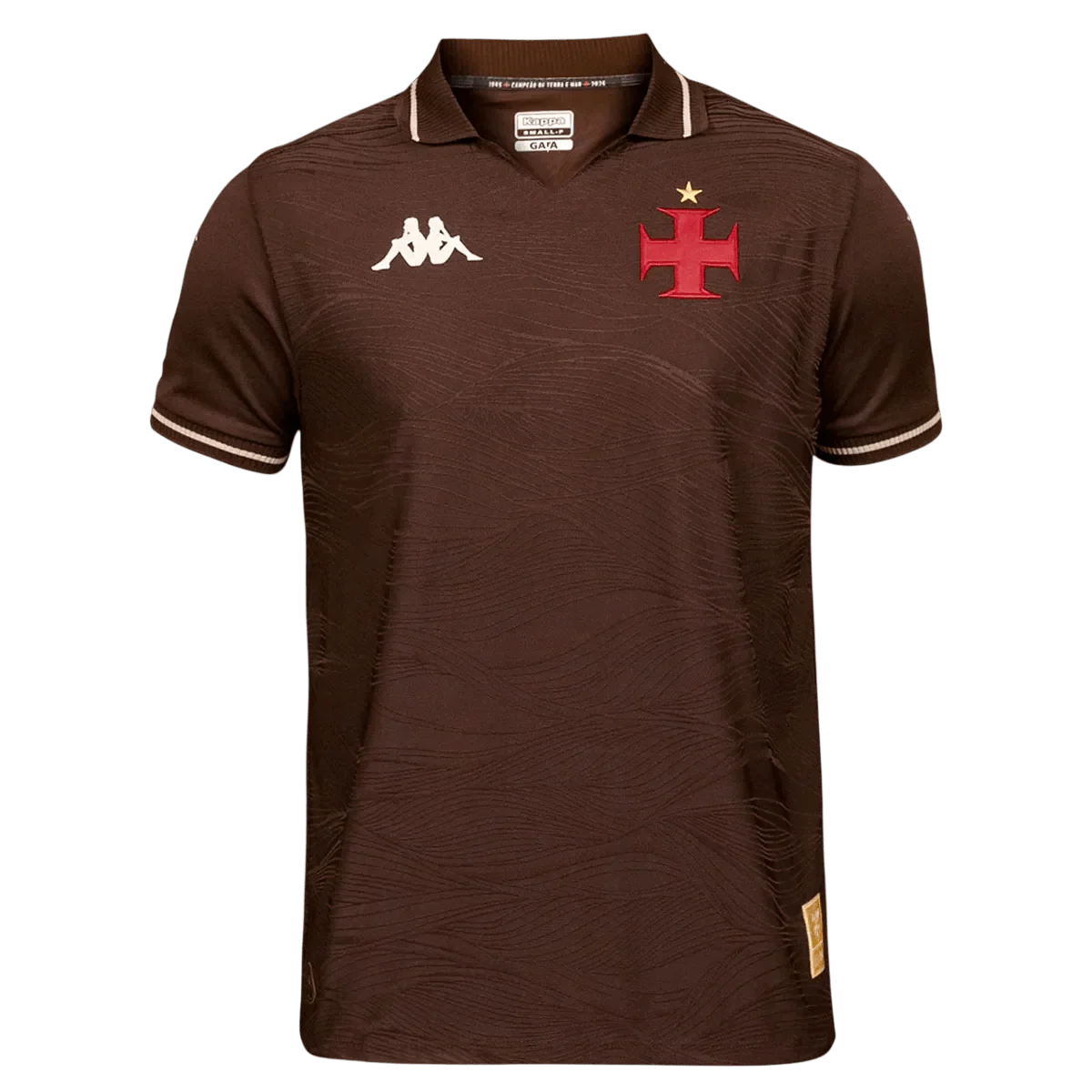 Vasco Third 25/26 Torcedor Kappa Masculino - Marrom