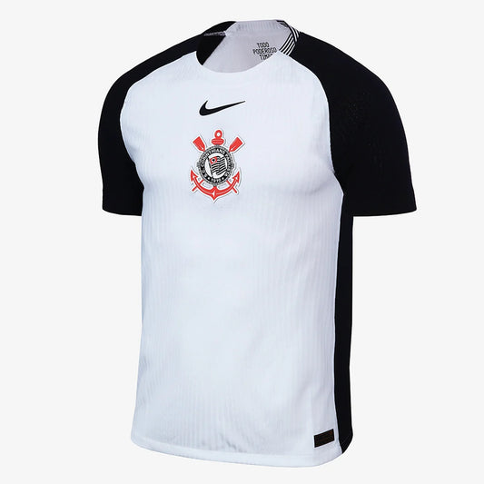 Corinthians Home 25/26 Torcedor Nike Masculina - Branca e Preta