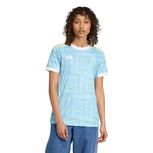 Juventus Away 25/26 Feminina Adidas  - Azul Claro