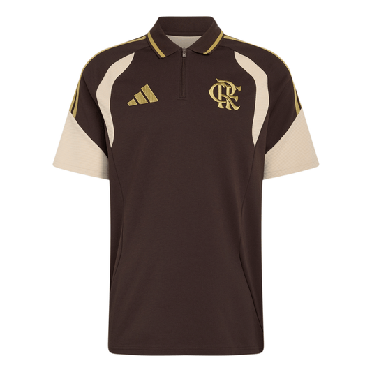 Flamengo Treino Polo 26/27 Torcedor Adidas Masculino - Marrom