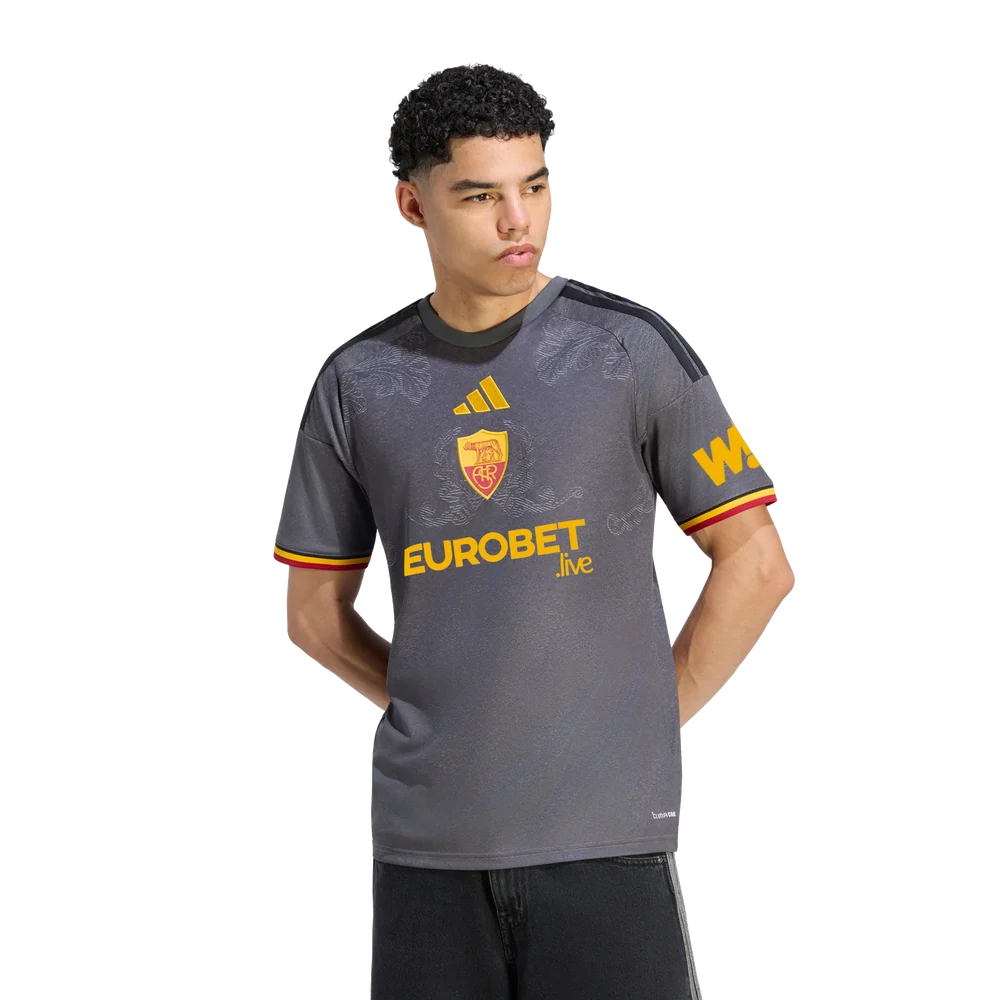 Roma Third 26/27 Torcedor Adidas - Cinza