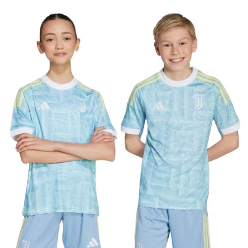 Kit Infantil Juventus Away 25/26  - Azul Claro