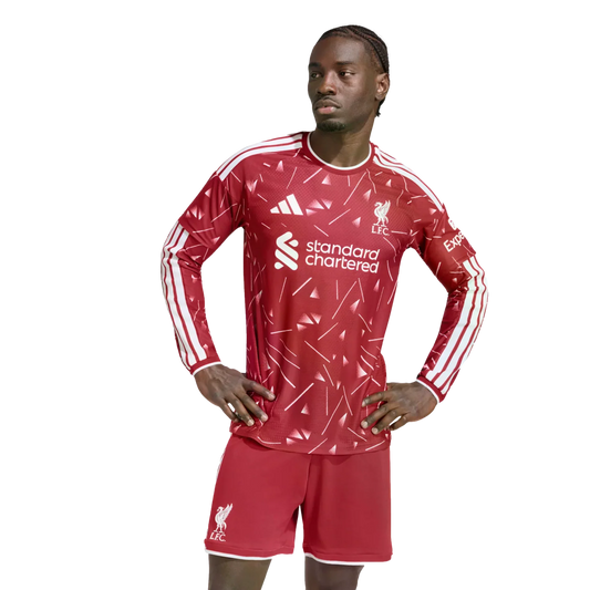 Liverpool Home 26/27 Manga Longa Jogador Adidas - Vermelho