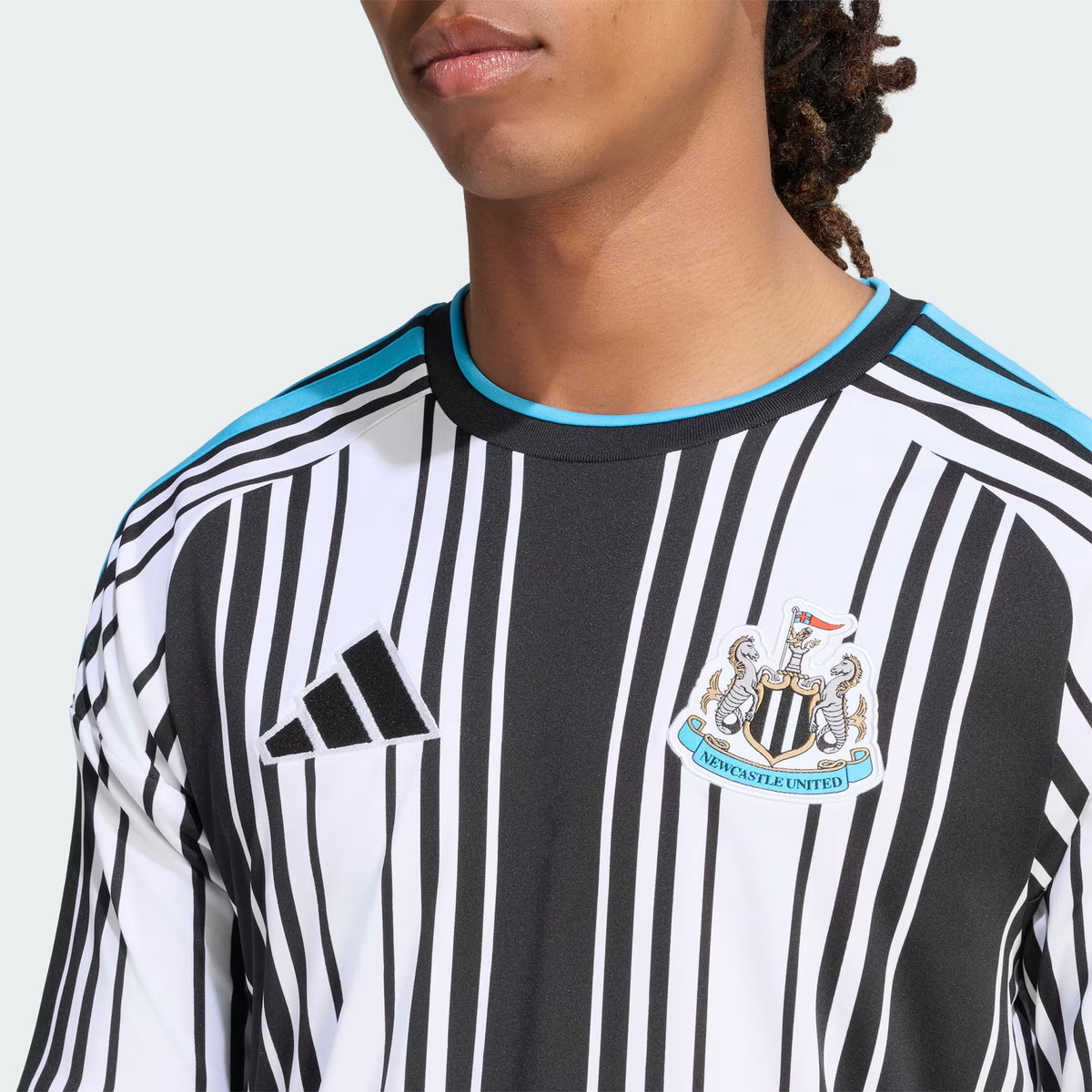 Newcastle Home 26/27 Torcedor Adidas - Preto e Branco