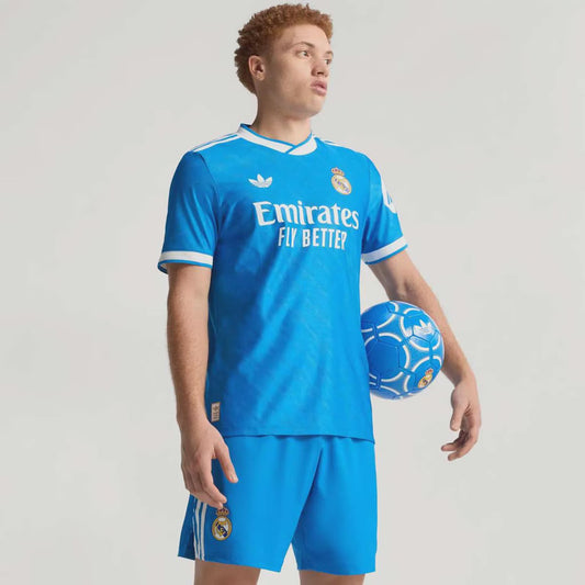 Real Madrid Third 25/26 Jogador Adidas - Azul
