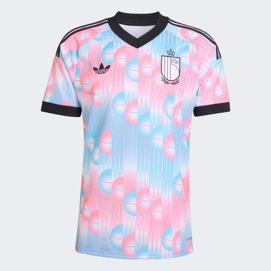 Belgica Away 26/27 Masculino Torcedor Adidas - Rosa e Azul