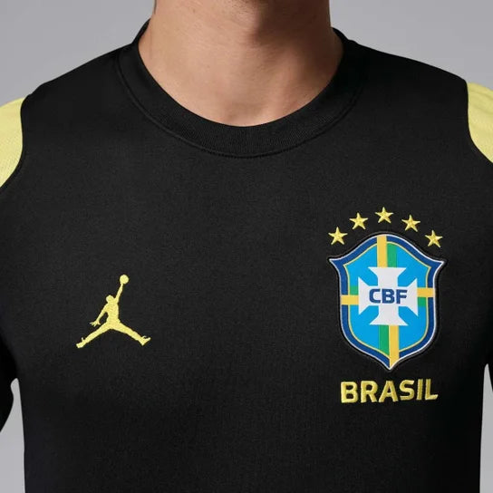 Brasil Treino 26/27 Torcedor Jordan Masculina - Preto